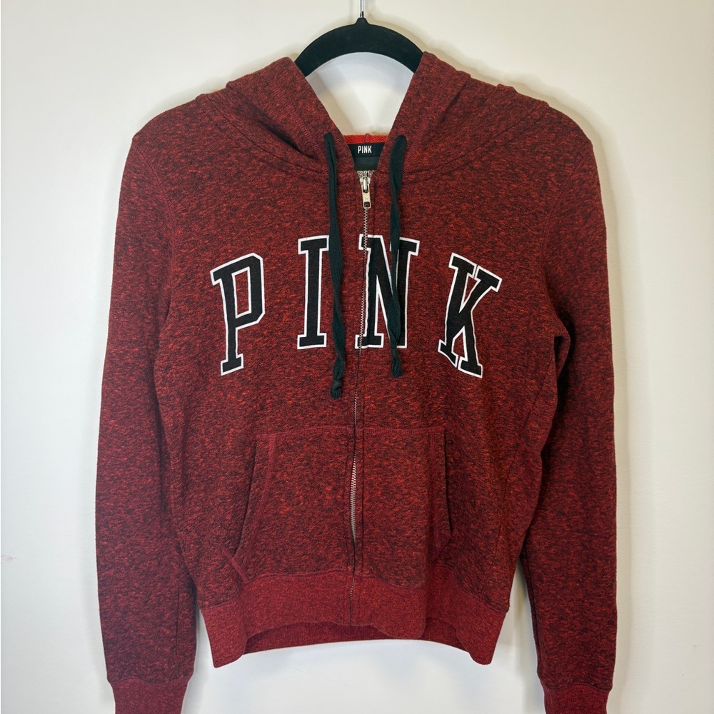 PINK Victoria's Secret Maroon Hoodie with Logo